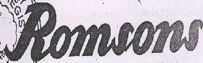 Romsons [device] Device mark 1223689 Trademark