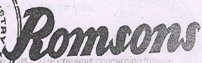 Romsons [device] Device mark 1223696 Trademark