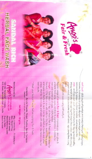 Anoos Fair& Fresh Device mark 1254789 Trademark