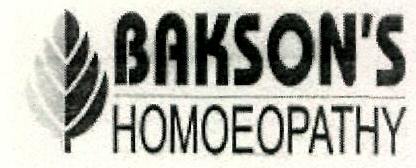 Bakson"s Homoeopathy (leaf Device) Device mark 1294347 Trademark