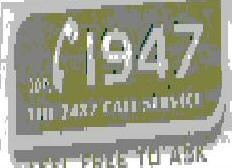 1947 The 24x7 Call Service (label) Device mark 1308263 Trademark