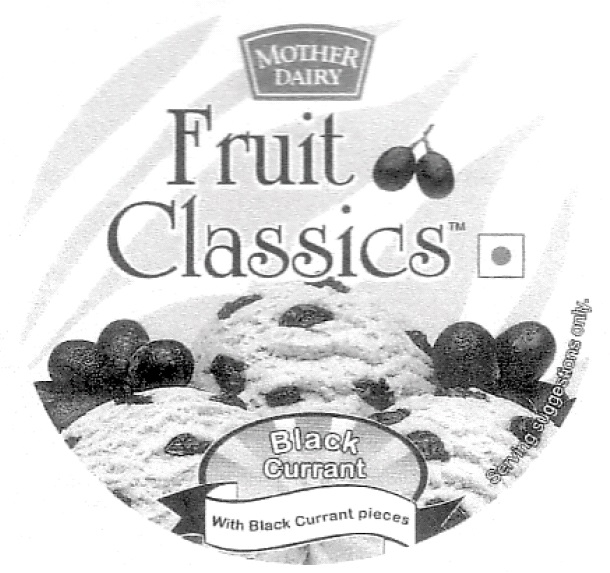 Mother Dairy Fruit Classics With Device Device mark 1309362 Trademark