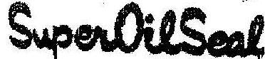 Super Oil Seal Device mark 1310754 Trademark
