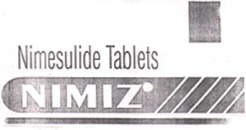 Nimiz, Nimesulide Tablets Device mark 1355982 Trademark