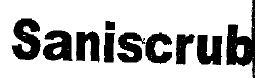 Saniscrub (label) Device mark 1359806 Trademark