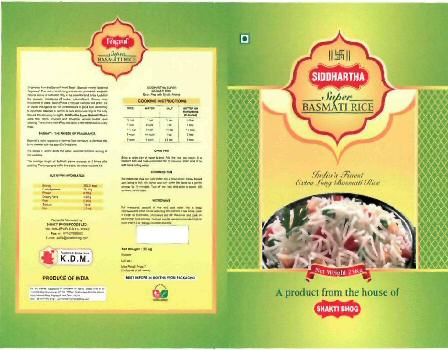 Siddhartha Super Basmati Rice (label) Device mark 2196772 Trademark