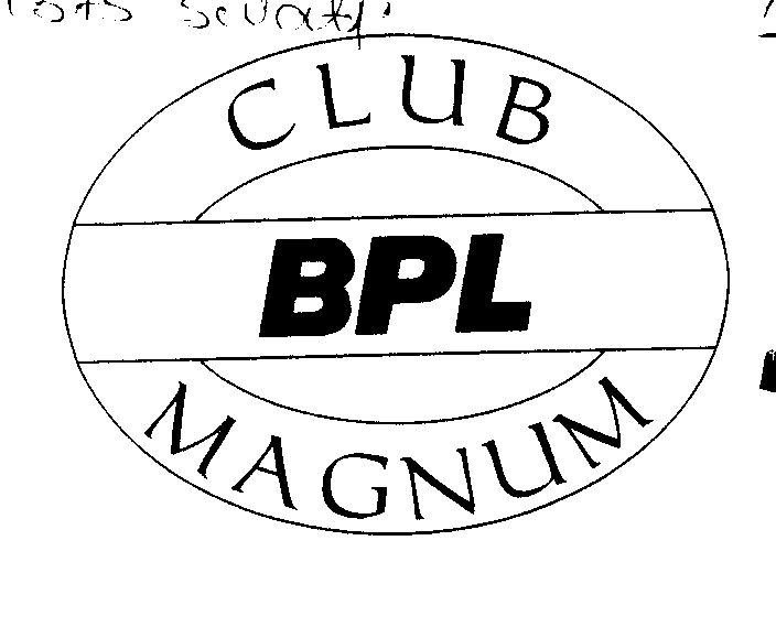 Club Bpl Magnum ( Label) Device mark 1385157 Trademark