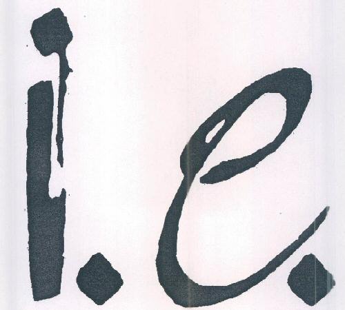 I. E. (label) Device mark 1389485 Trademark
