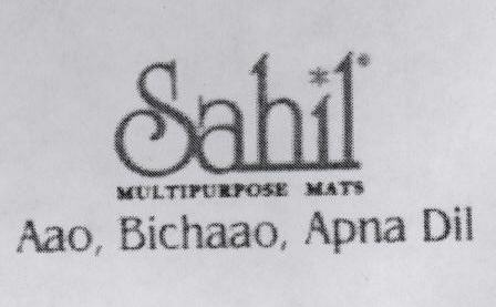 Sahil Multipurpose Mats Aao, Bichaao, Apna Dil Device mark 1390672 Trademark