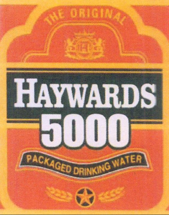 Haywards 5000 (label) Device mark 1392968 Trademark