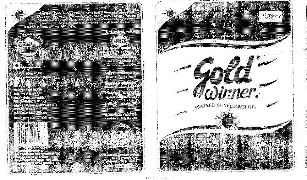 Gold Winner (label) Device mark 1399086 Trademark