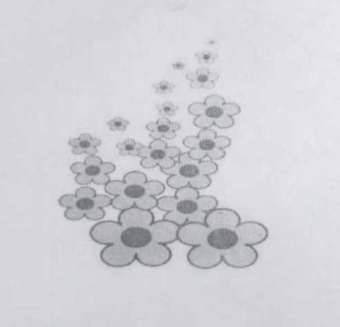 Flower Design (label) Device mark 1404761 Trademark