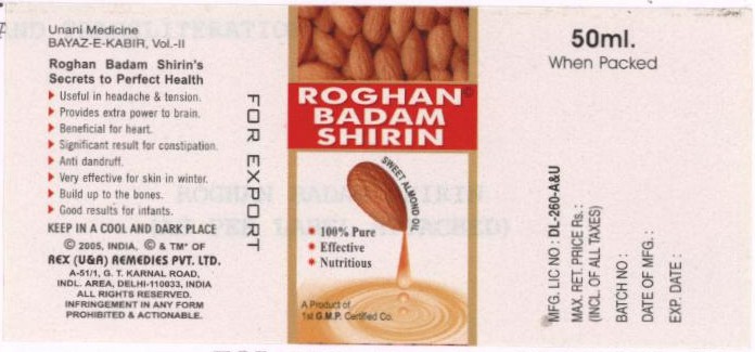 Roghan Badam Shirin With Label Device mark 1406140 Trademark