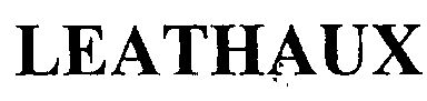 Leathaux ( Label) Device mark 1407261 Trademark