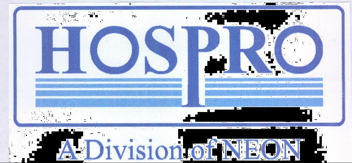 Hospro A Division Of Neon Device mark 2157529 Trademark