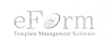 Eform Template Management Software (label) Device mark 1418868 Trademark