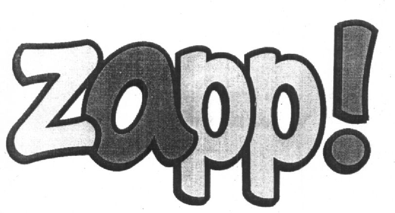 Zapp ( Letters Written In Double Out Line) Device mark 1421744 Trademark