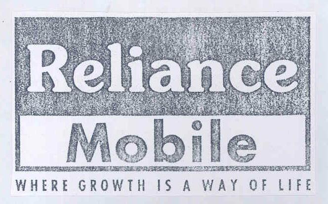 Reliance Mobile(label) Device mark 1423852 Trademark
