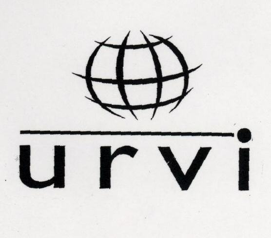 U R V I (dev- Globe & Special Form Of Writing) Device mark 1444863 Trademark