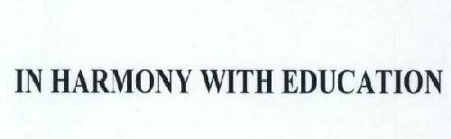 In Harmony With Education Device mark 1447839 Trademark