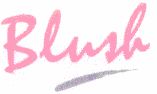 Blush (letter Written In Special Form) (label) Device mark 1460549 Trademark