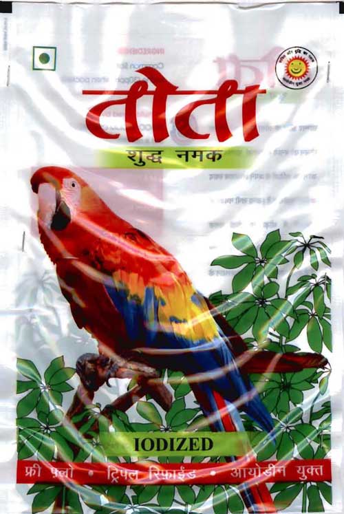 Tota Clean Namak Iodized ( Label) Device mark 1465323 Trademark