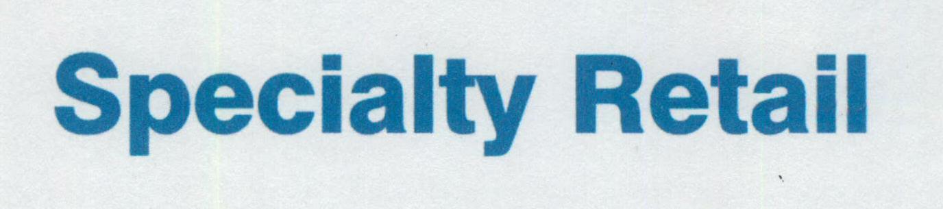 Specialty Retail (letter Written In Special Form) Device mark 1466217 Trademark