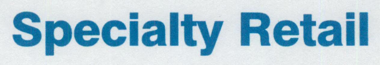 Specialty Retail (letter Written In Special Form) Device mark 1466230 Trademark