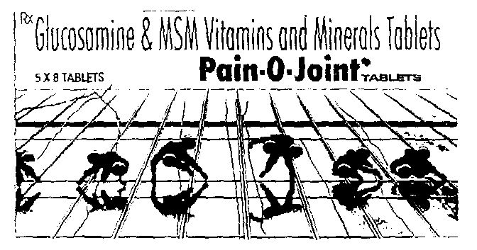 Pain-o-joint Tablets (label) Device mark 1479899 Trademark
