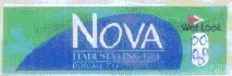 Nova Hair Styling Gel [label] [double Line Letters] Device mark 1480352 Trademark