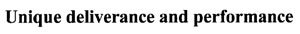 Unique Deliverance And Performance Device mark 1482844 Trademark