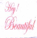 Hey! Beautiful (special Form Of Writing) Device mark 1489906 Trademark