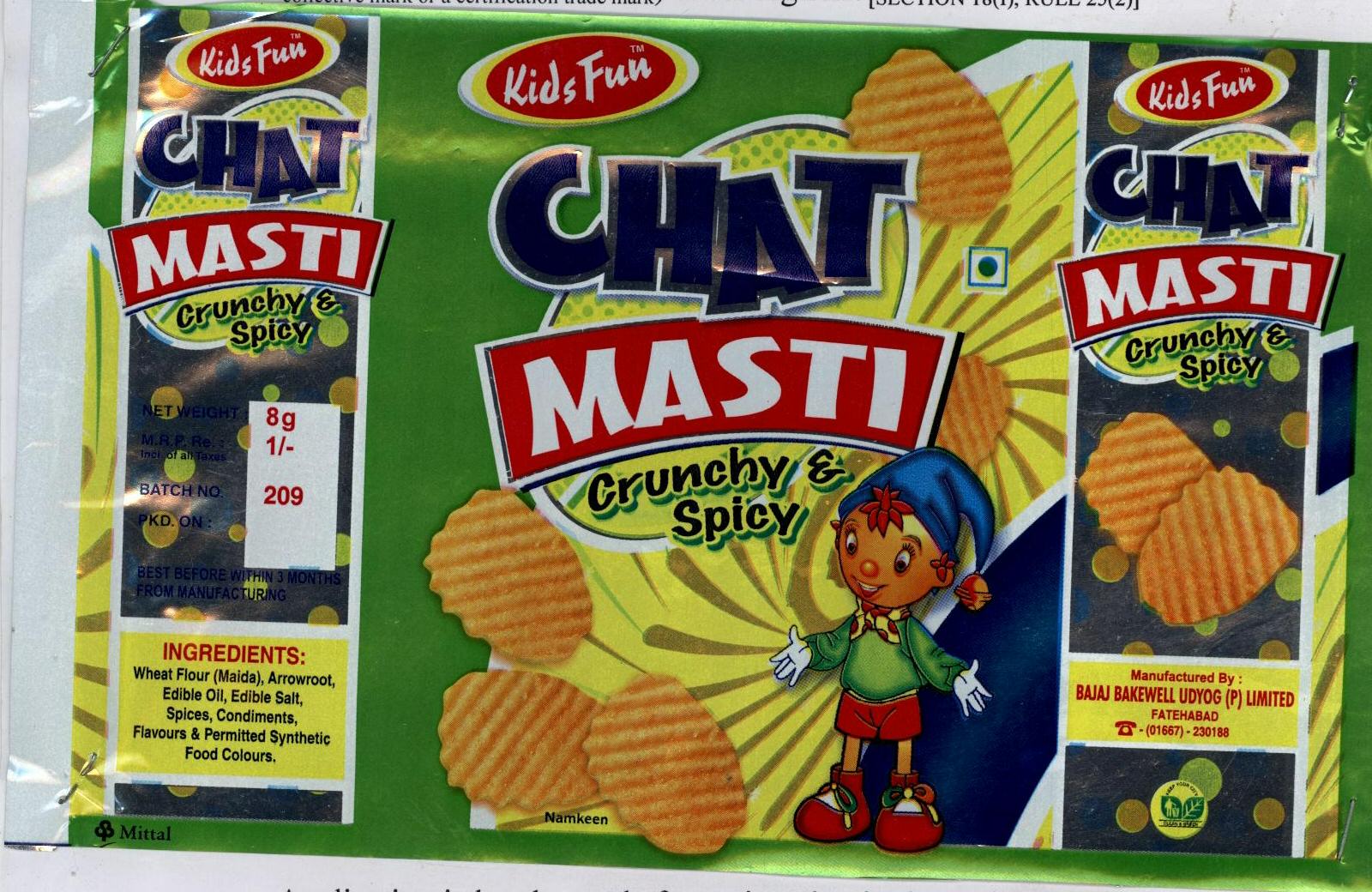 Chat Masti With Lable Device mark 1490654 Trademark