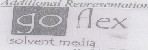 Go Flex Solvent Media (label) Device mark 1584273 Trademark