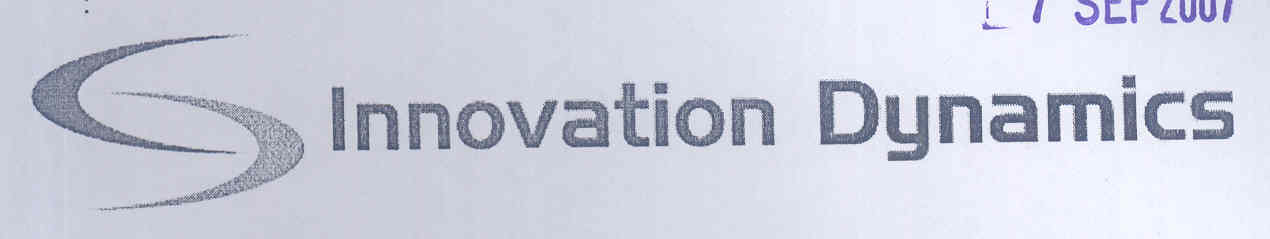 Innovation Dynamics (logo) Device mark 1599224 Trademark