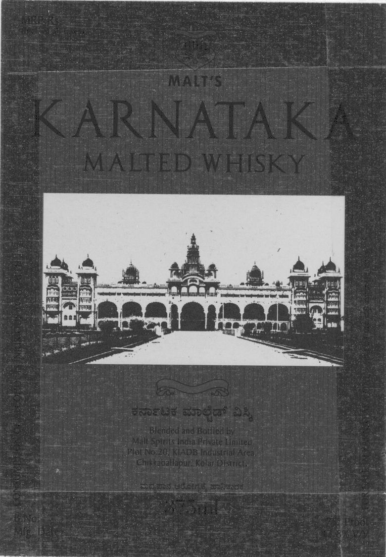 Malt"s Karnataka Device mark 1601276 Trademark