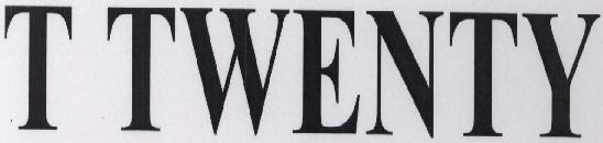 T Twenty Device mark 1609946 Trademark
