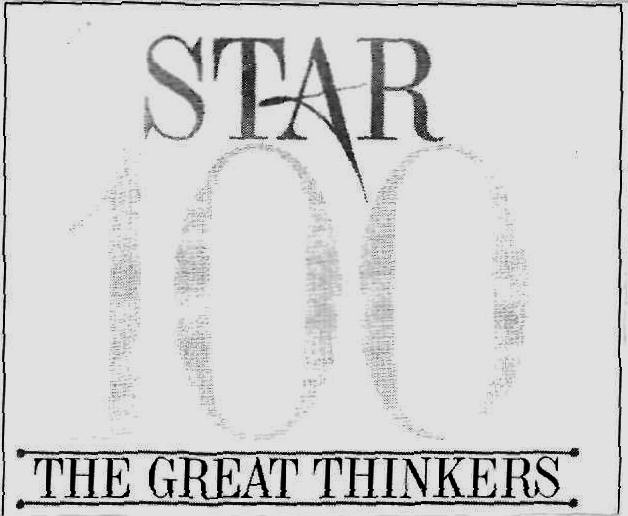 Star 100 The Great Thinkers (label) Device mark 2303734 Trademark