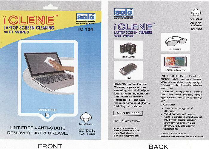 I Clene With Lable Device mark 1683290 Trademark
