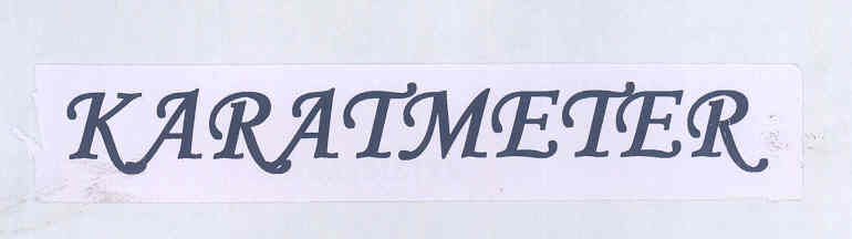 Karatmeter (label) Device mark 1694057 Trademark