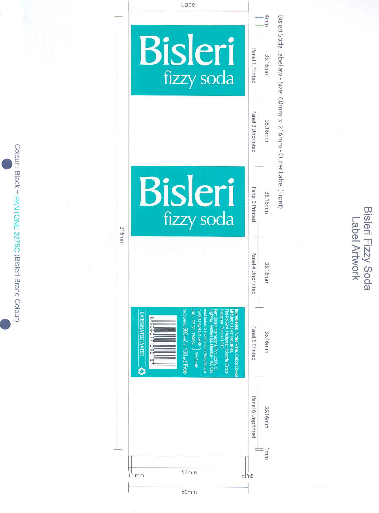 Bisleri Fizzy Soda Device mark 1707433 Trademark