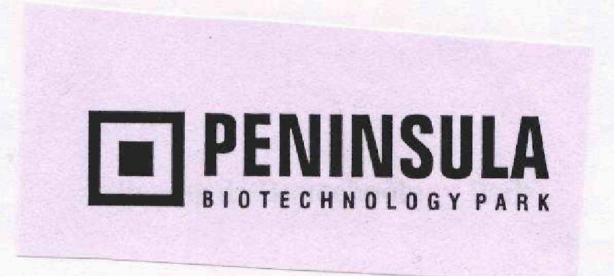 Peninsula Biotechnology Park (label) Device mark 1723546 Trademark