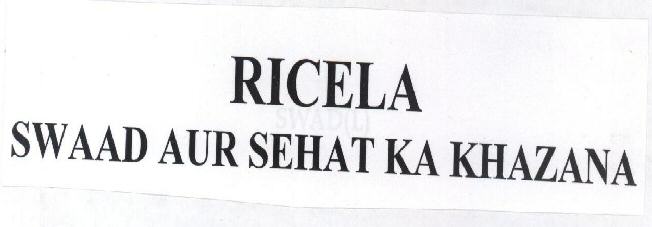 Ricela Swaad Aur Sehat Ka Khazana Device mark 1724502 Trademark