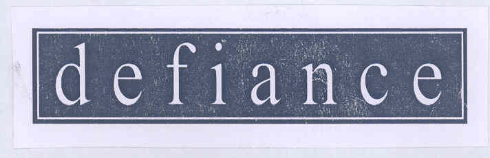 Defiance (label) Device mark 1731422 Trademark