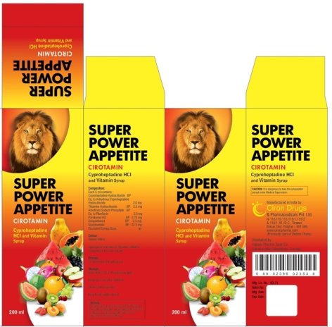 Cirotamin-super Power Appetite Device mark 5327018 Trademark