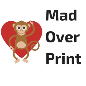 Mad Over Print With Device Of Monkey Holding Heart Symbol Device mark 5344970 Trademark