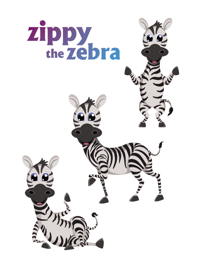 Zippy The Zebra (with Device Of Baby Zebra) Device mark 5358532 Trademark