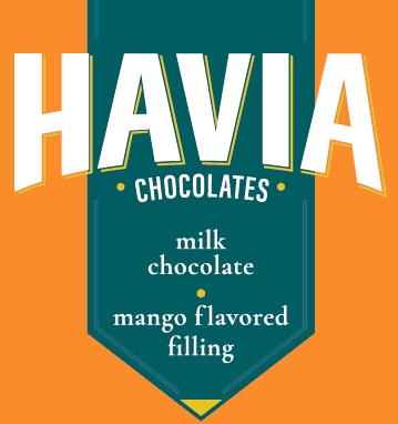 Havia Chocolates Milk Chocolate Mango Flavored Filling Device mark 5360506 Trademark