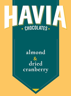 Havia Chocolates Almond & Dried Cranberry Device mark 5360500 Trademark