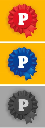 P And Rosette Device Series Of Three Device mark 5365562 Trademark